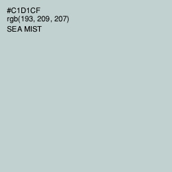 #C1D1CF - Sea Mist Color Image